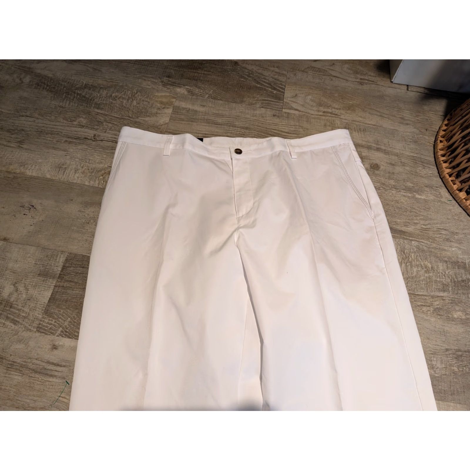 Adidas Adidas Climacool 3 Stripe White Golf Chinos Pants Mens 40x30 NWT Back Mark On Size US 40 / EU 56 - 2 Thumbnail