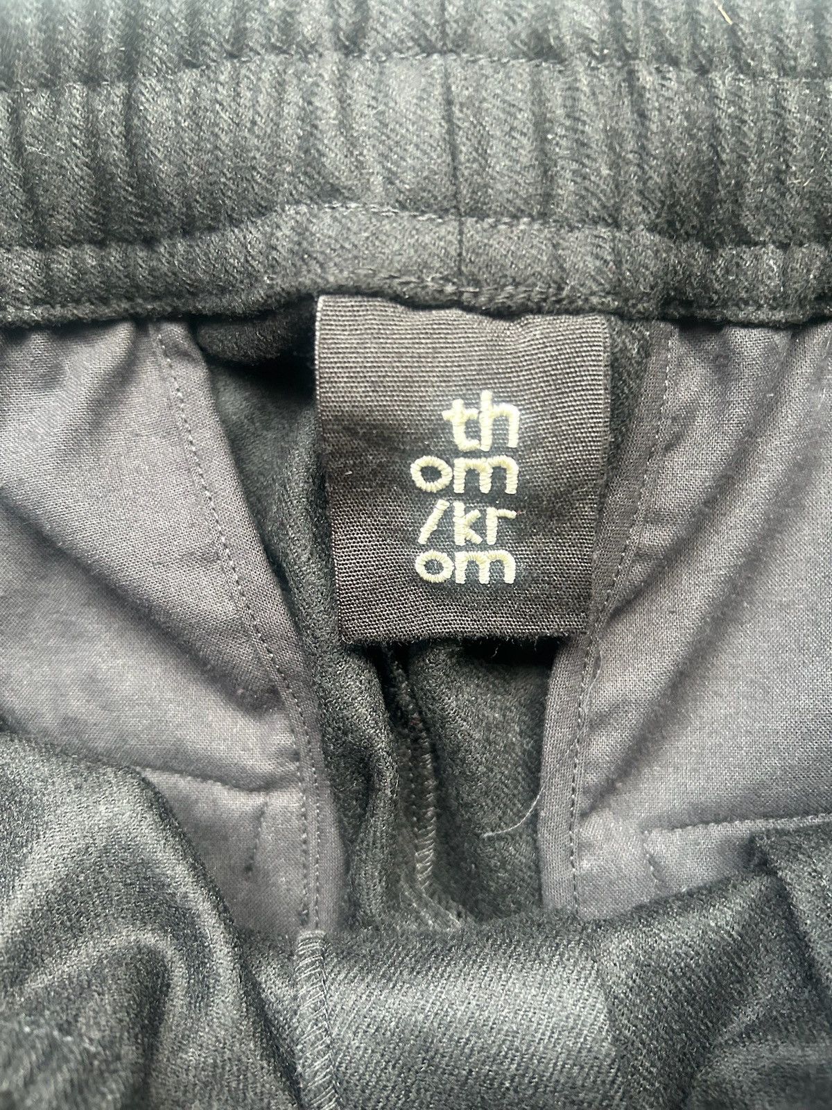 Thom Krom Thom Krom Black MP6 Wool Trousers Size US 31 - 4 Thumbnail