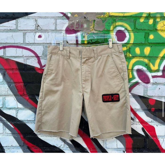 Supreme Supreme People = Shit Khaki Shorts size 30 worn | Grailed