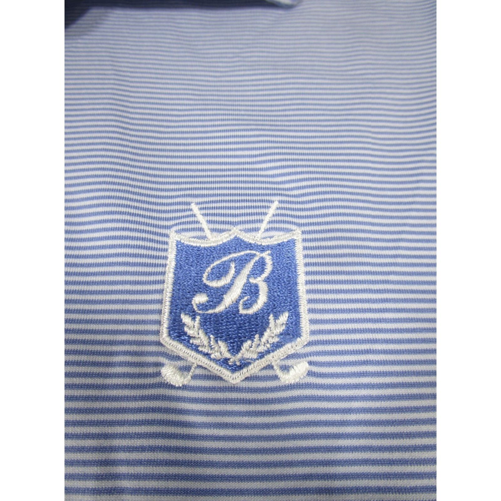 Peter Millar PETER MILLAR Polo Shirt Mens XL Blue Striped Golf Stretch Summer Comfort Size US XL / EU 56 / 4 - 3 Thumbnail