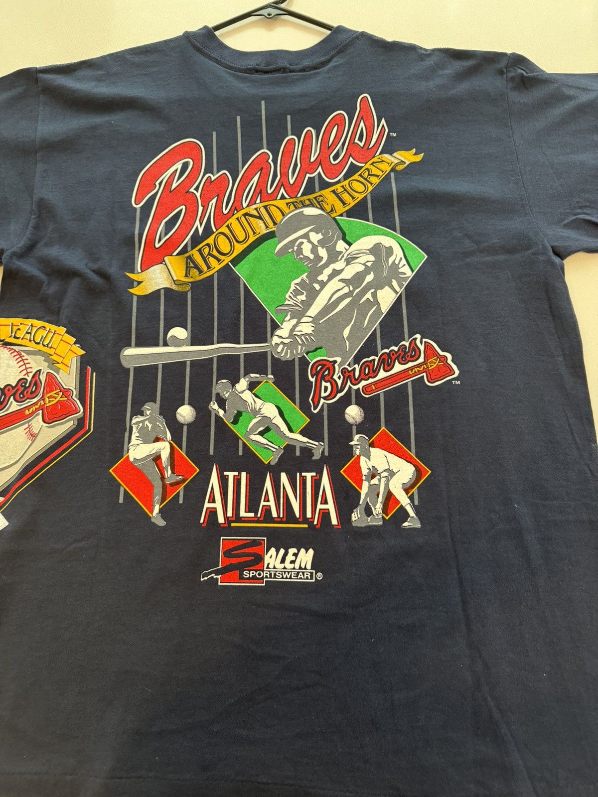 Vintage Vintage 1992 Atlanta Braves Salem AOP Wrap Around Size US XL / EU 56 / 4 - 6 Thumbnail