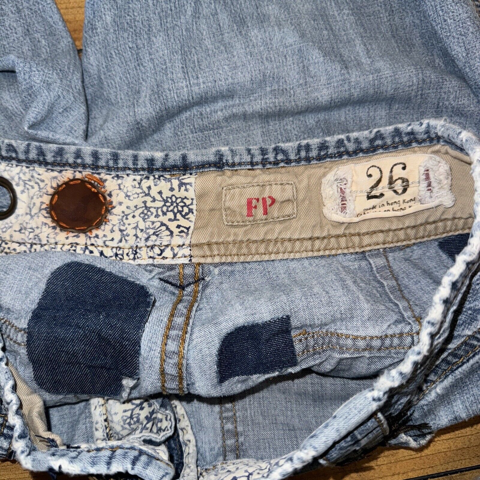 Free People × Grunt Style × Vintage Women’s Free People Y2K Style Jeans Blue Size 26x32 Size 26" / US 2 / IT 38 - 7 Thumbnail