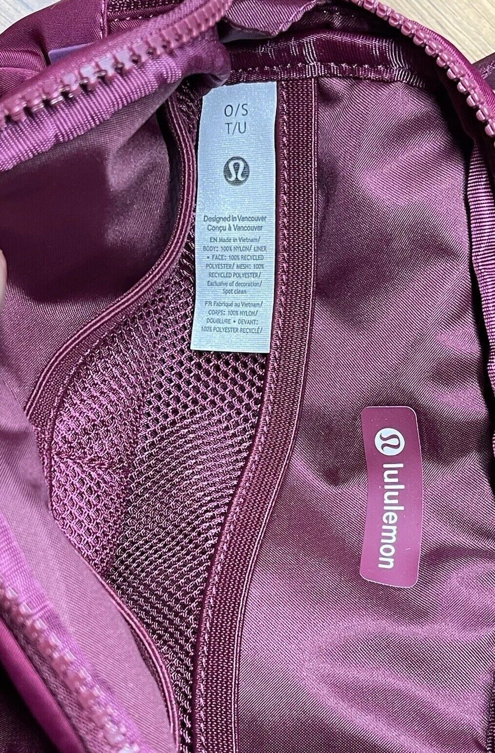 Lululemon Lululemon Everywhere Belt Bag Dark Maroon Red LU9B11S Size ONE SIZE - 7 Thumbnail