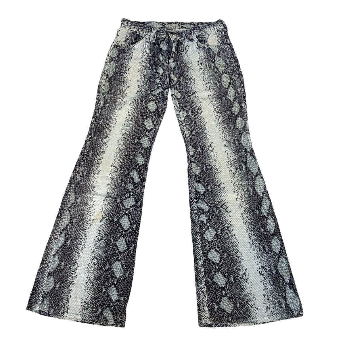Hysteric Glamour × If Six Was Nine × Japanese Brand Vintage Snakeskin flared pant Size 30" / US 8 / IT 44 - 1 Thumbnail