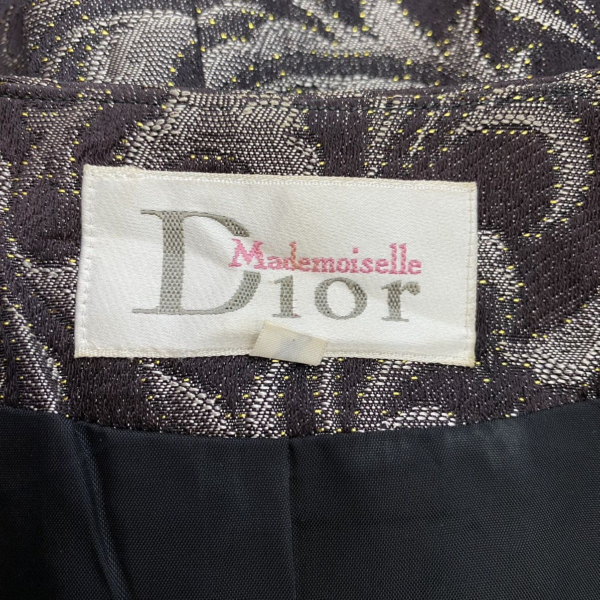 Dior MADEMOISELLE CHRISTIAN DIOR Overprint Tweed Coat Size M / US 6-8 / IT 42-44 - 3 Thumbnail