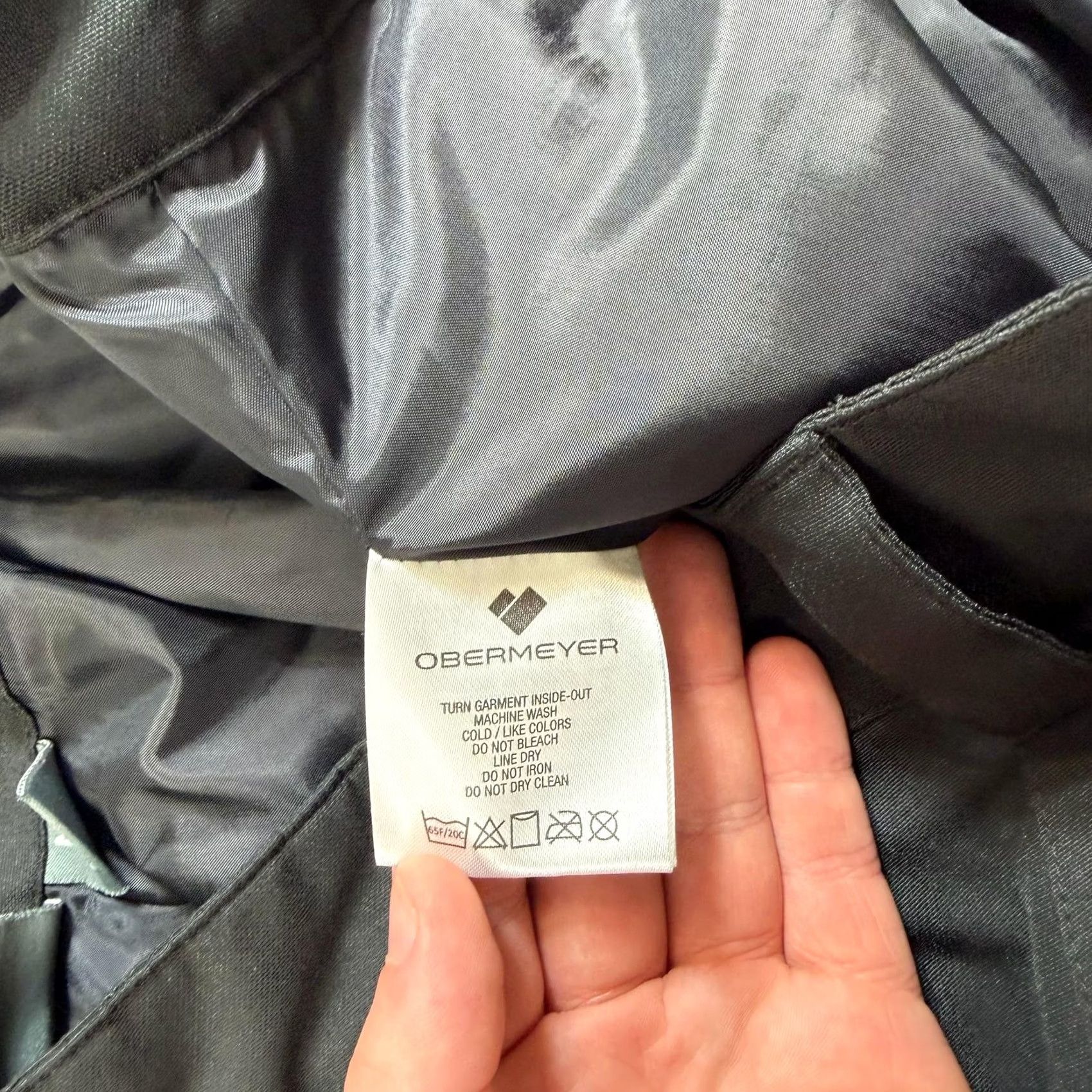 Obermeyer Obermeyer Snow Pants Men L Short Black Insulated Lined Outdoor Skiing Pockets Elastic Waist Size US 33 - 4 Thumbnail