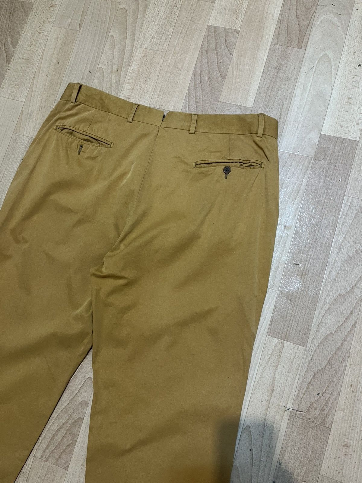 Luciano Barbera Luciano Barbera Cashmere Cotton Loose Fit Chino Pants Size US 36 / EU 52 - 5 Thumbnail