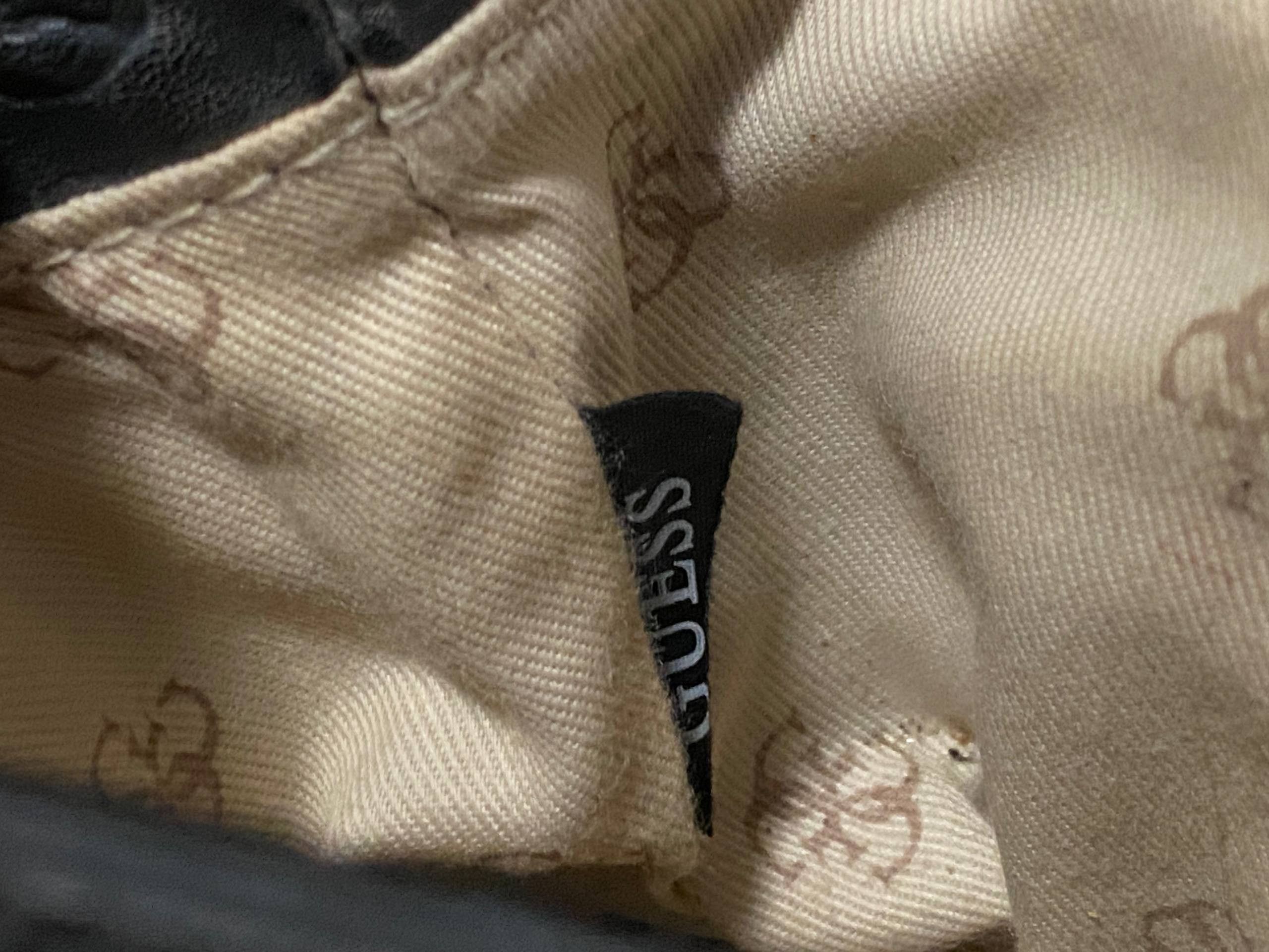 Guess Guess Bag Black Monogram The Handle Is Adjustable Leather Size ONE SIZE - 5 Thumbnail
