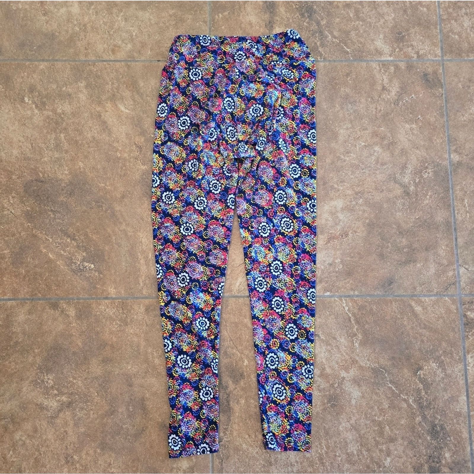Other Multicolored Sunflower | LULAROE | High Waisted Legging Size 30" / US 8 / IT 44 - 2 Thumbnail