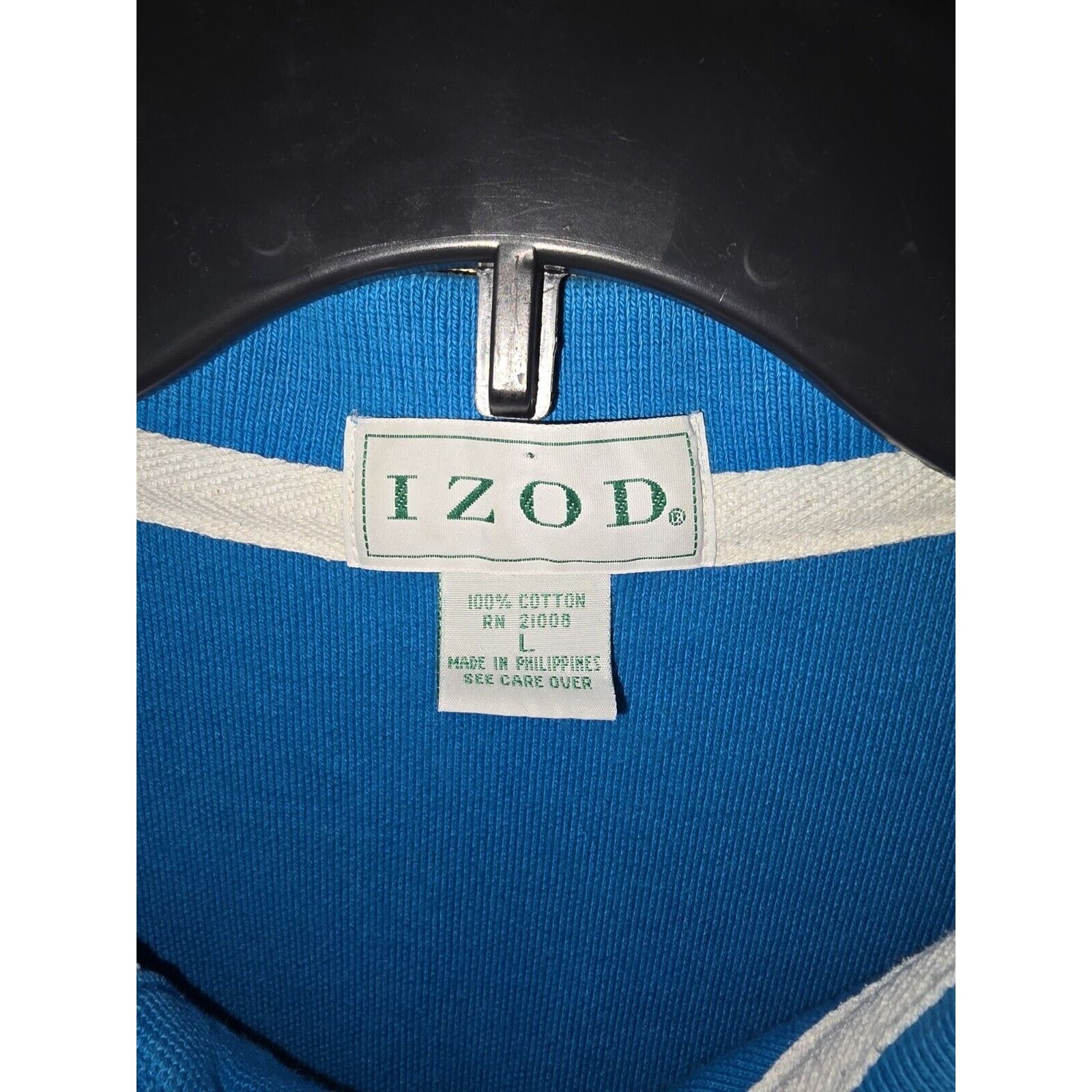 Izod IZOD Mens Polo Size Large Blue Casual Size US L / EU 52-54 / 3 - 2 Thumbnail