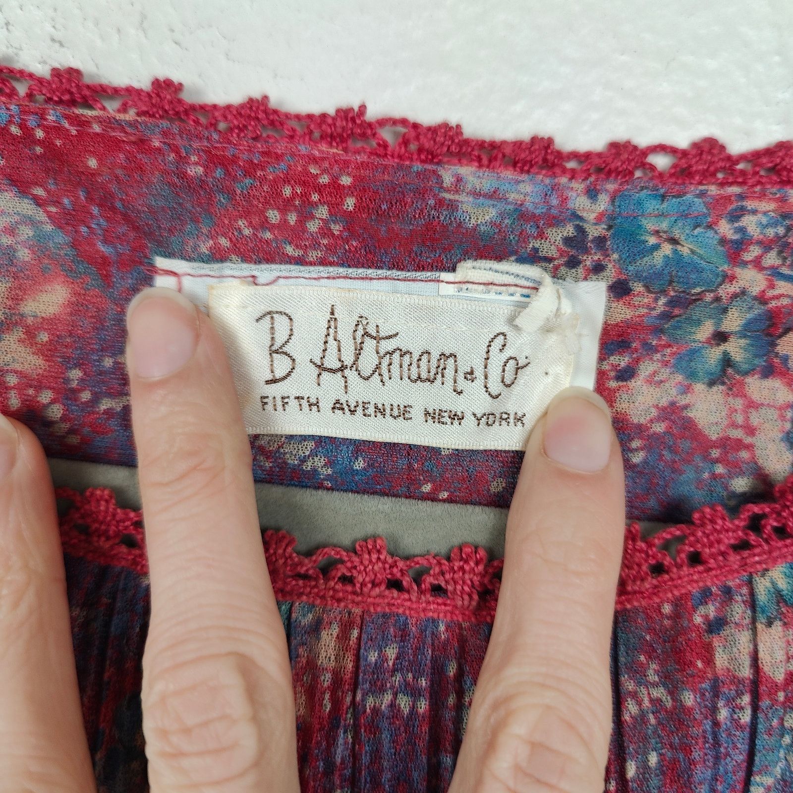 Other Vintage B Altman & Co Hal Ferman Midi Dress Medium Size M / US 6-8 / IT 42-44 - 8 Thumbnail