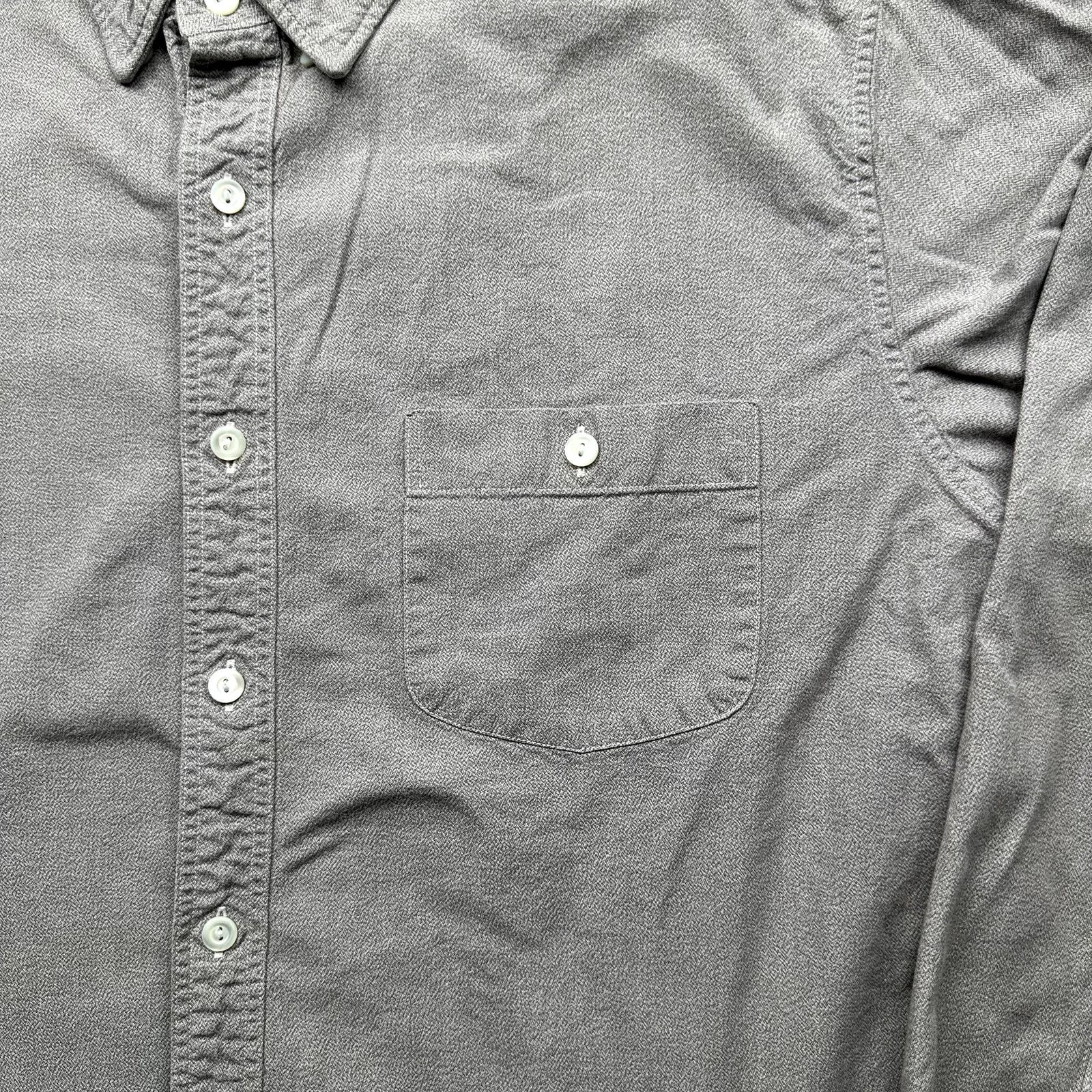 J.Crew J Crew Button Down Long Sleeve Gray Casual Shirt Mens Large Size US L / EU 52-54 / 3 - 11 Thumbnail