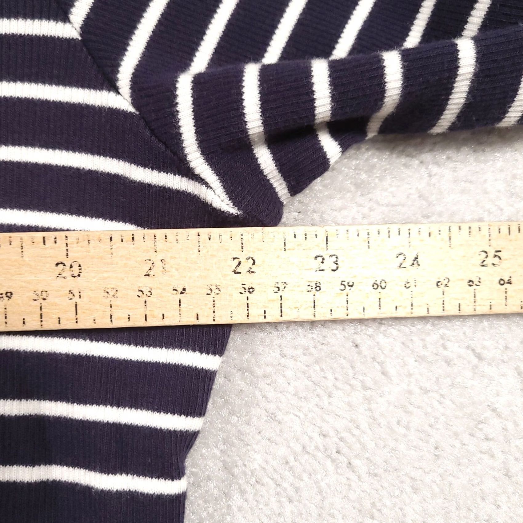 Pendleton Pendleton Sweater Cardigan Women XL Navy Blue White Striped Knit Round Neck Size XL / US 12-14 / IT 48-50 - 4 Thumbnail