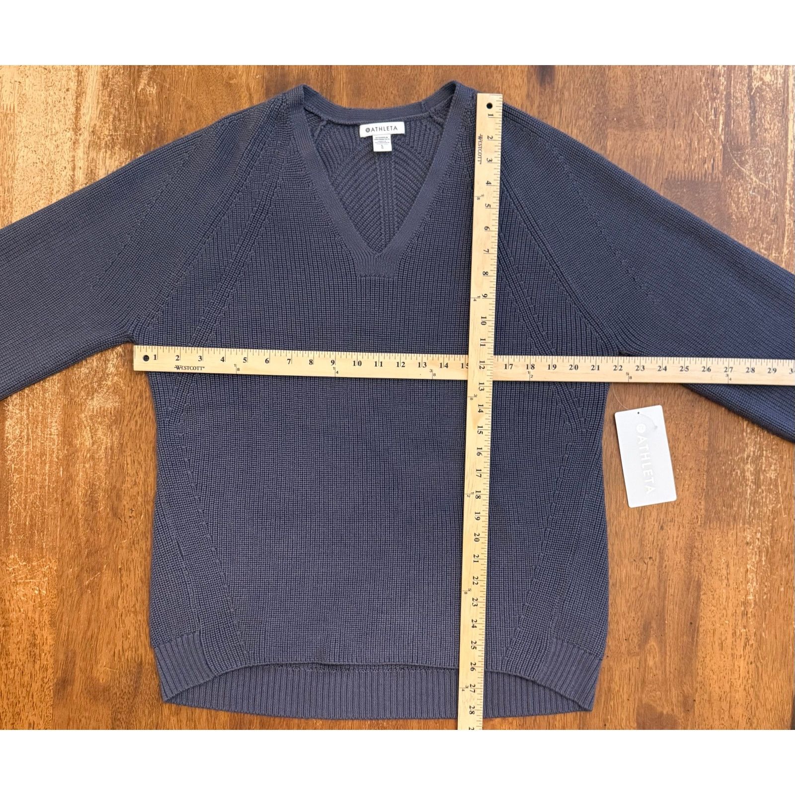 Athleta NWT Athleta Women's Blue/Purple Tunic Length Sweater Large Size L / US 10 / IT 46 - 4 Thumbnail