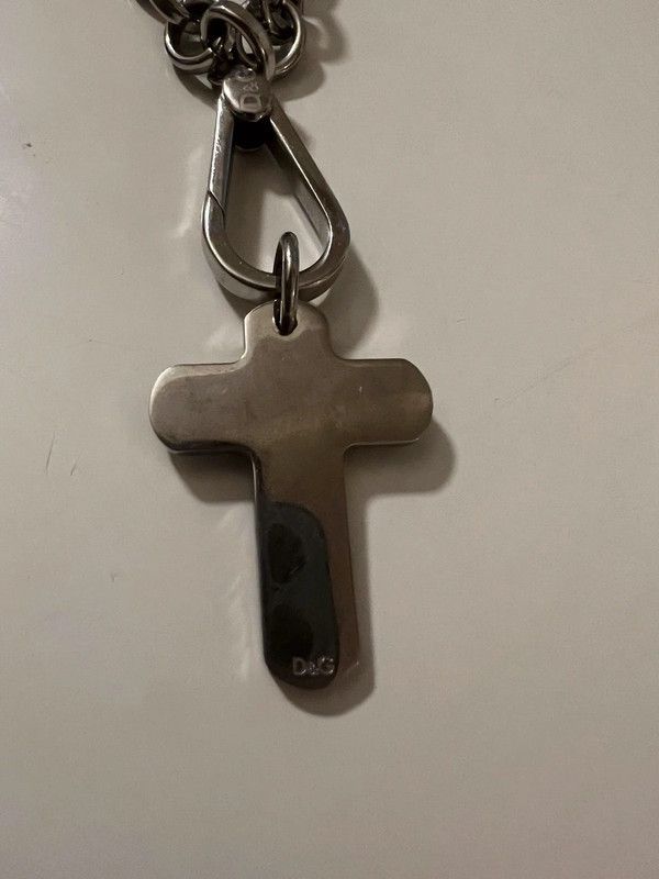 Dolce & Gabbana D&G Steel Chain Rosary Cross Archive Carabiner Size ONE SIZE - 6 Thumbnail