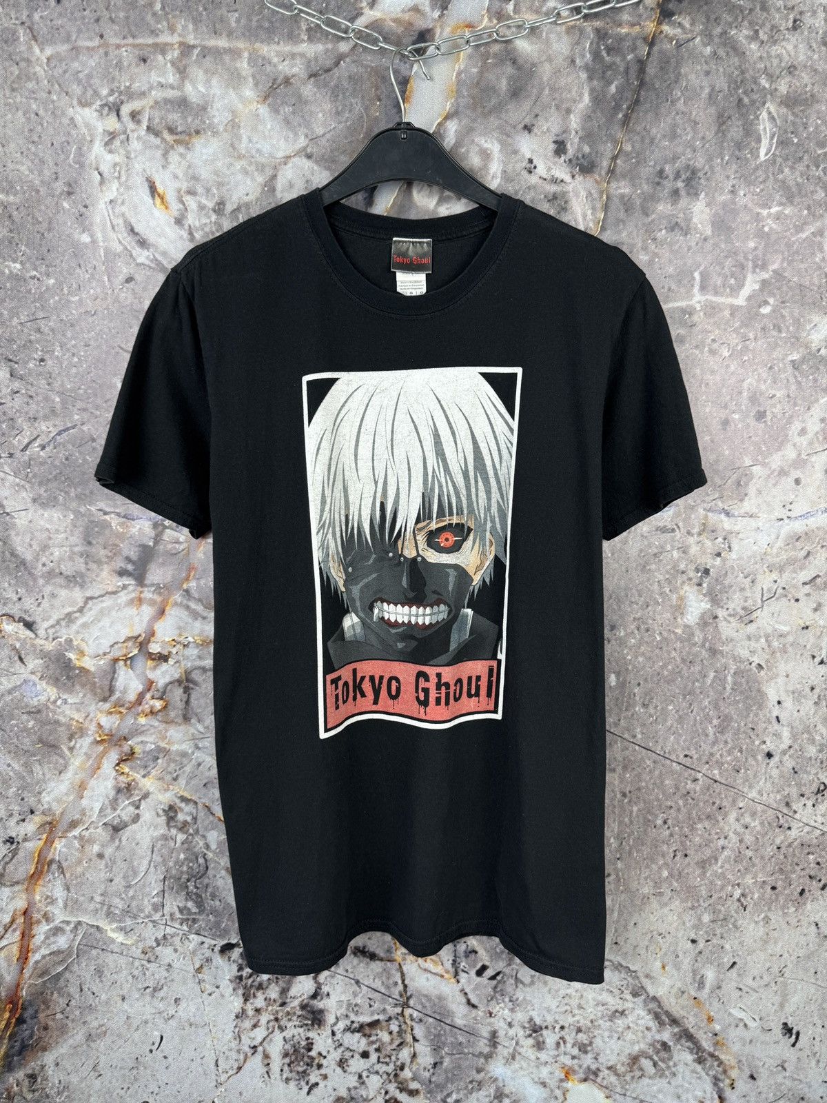 Gildan Tokyo Ghoul Ken Kaneki Anime Graphic T Shirt Black Tee Size US L / EU 52-54 / 3 - 1 Thumbnail