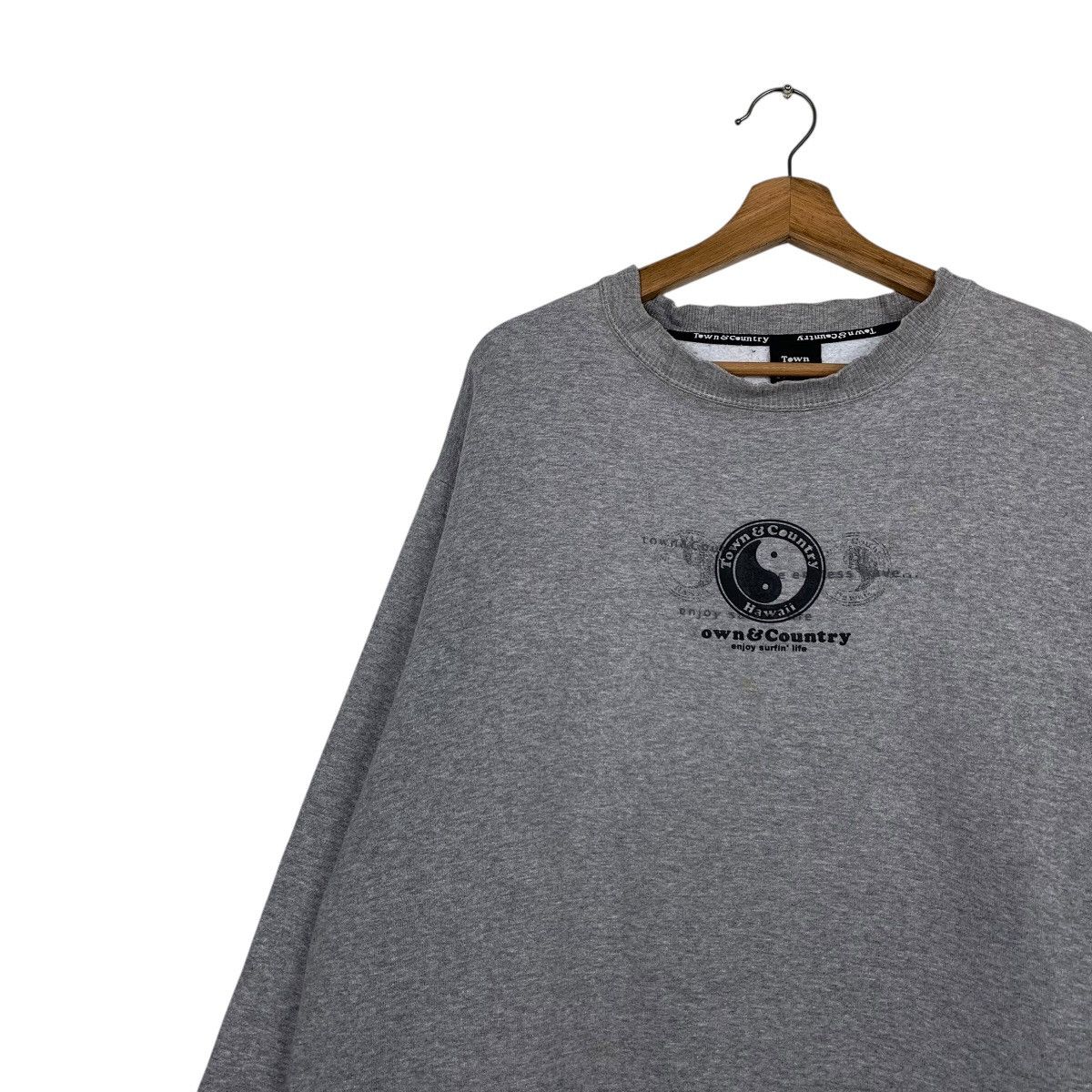 Japanese Brand Town & Country Surf Hawaii Crewneck Sweatshirt Size US XL / EU 56 / 4 - 6 Thumbnail