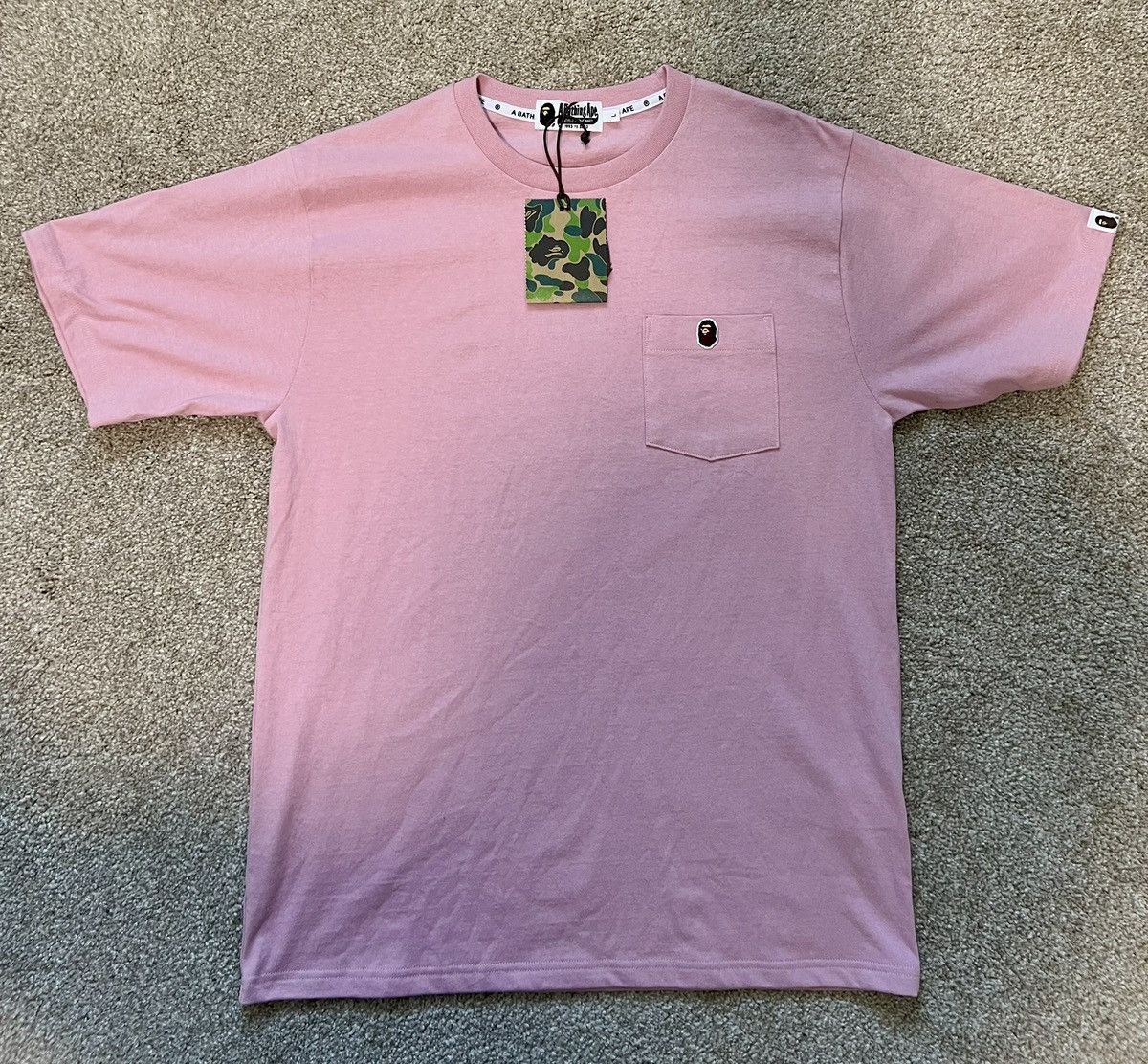 Bape BAPE Ape head one point pocket tee (large) Size US L / EU 52-54 / 3 - 1 Thumbnail
