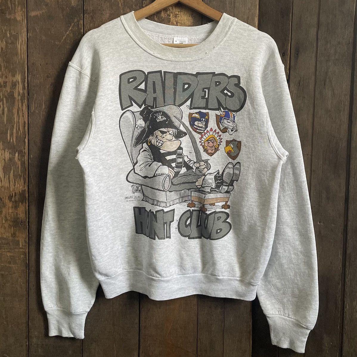 Vintage raiders crewneck sweatshirt sale