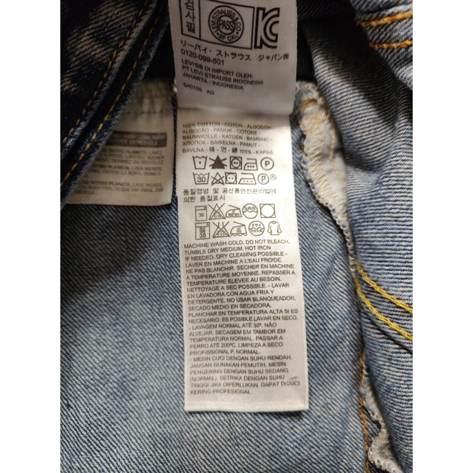 Levi's Levi's Trucker Jacket Mens Short Denim Light Blue 72334 Western 90s Style Size US 29 - 6 Thumbnail
