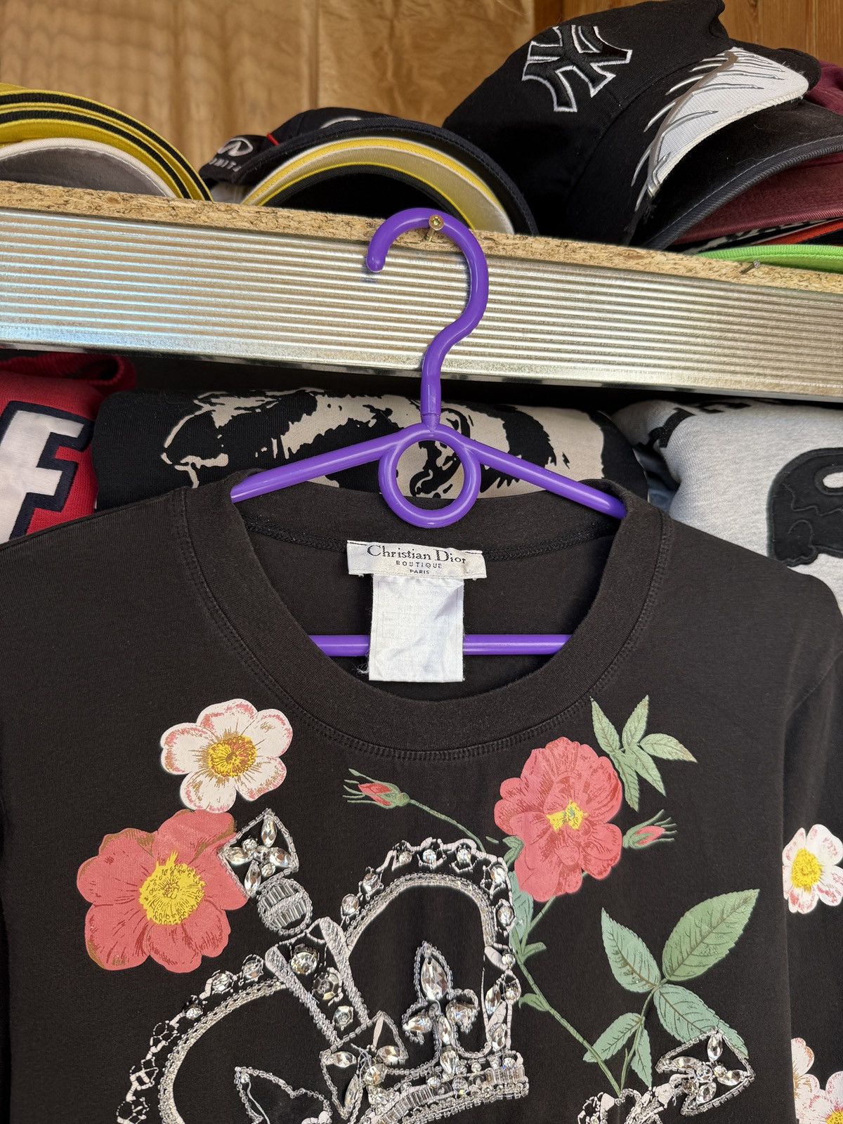 Dior Crazy CHRISTIAN DIOR Flowers Long Sleeve Size L / US 10 / IT 46 - 3 Thumbnail