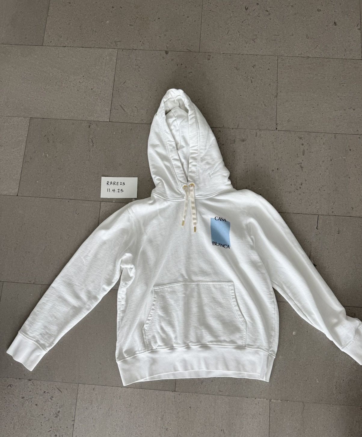 Casablanca Casa Blanca White Hoodie Size US XL / EU 56 / 4 - 1 Thumbnail