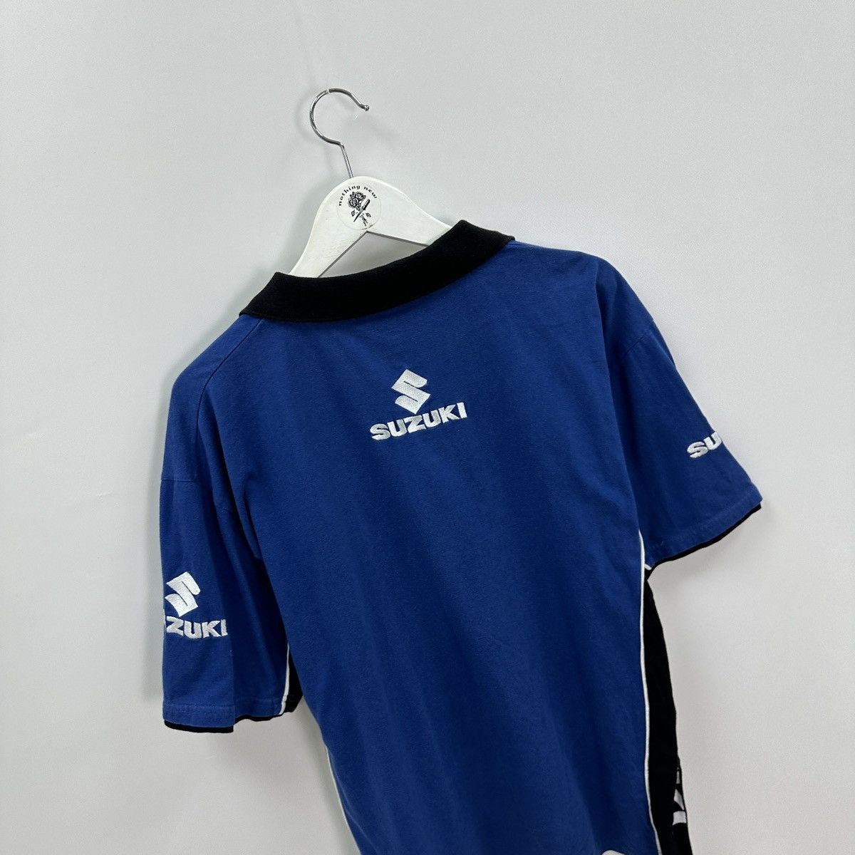 Vintage Vintage 90s Suzuki GSX Clinton Racing official polo y2k hype Size US XL / EU 56 / 4 - 2 Thumbnail