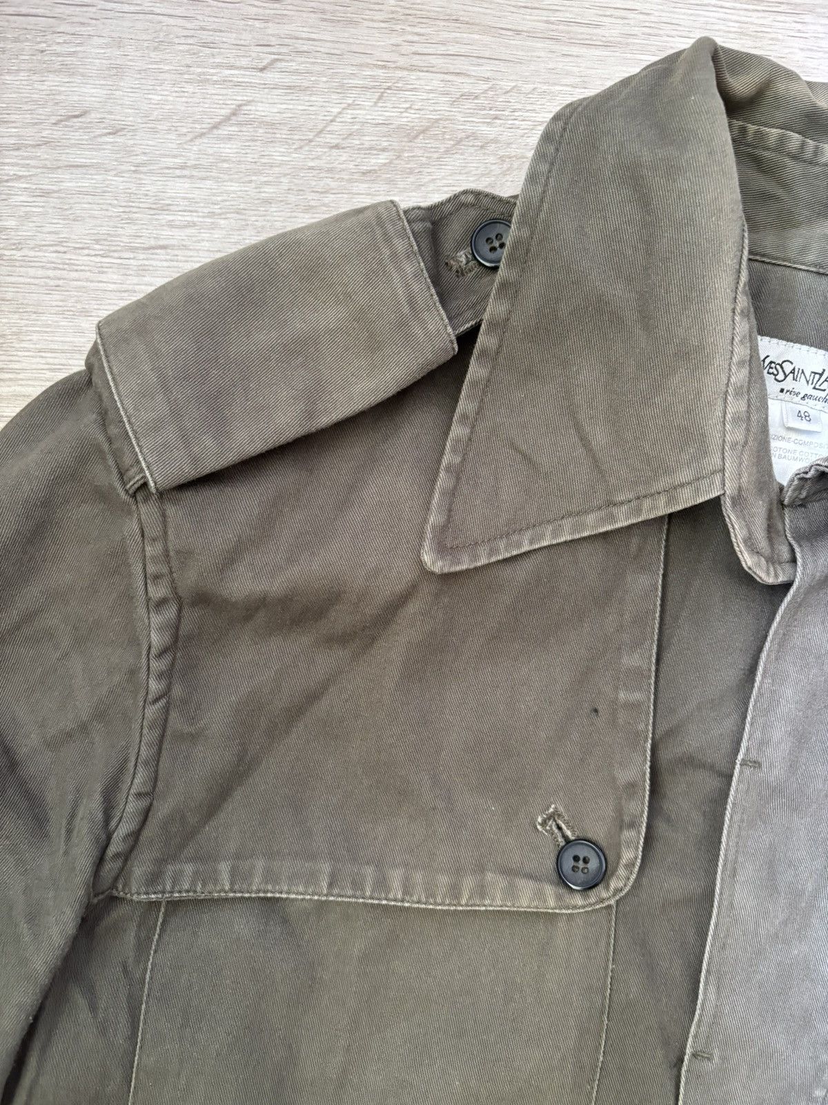 Yves Saint Laurent Ultra Rare YSL Military Shirt Jacket – Tom Ford Era (2004) Size M / US 6-8 / IT 42-44 - 6 Thumbnail