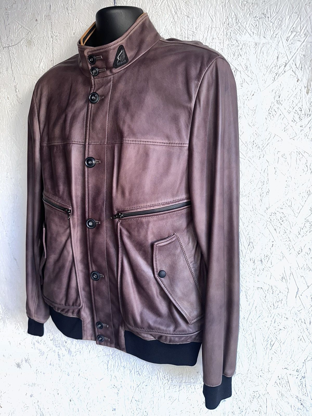 Hogan Hogan Leather Jacket Size US XXL / EU 58 / 5 - 2 Thumbnail