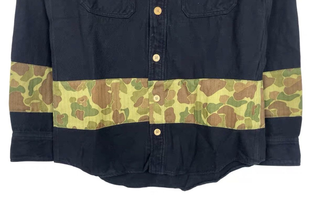 Visvim Visvim F.I.L Hankyu Limited Camouflage Panel Shirt J31 Size US XS / EU 42 / 0 - 5 Thumbnail