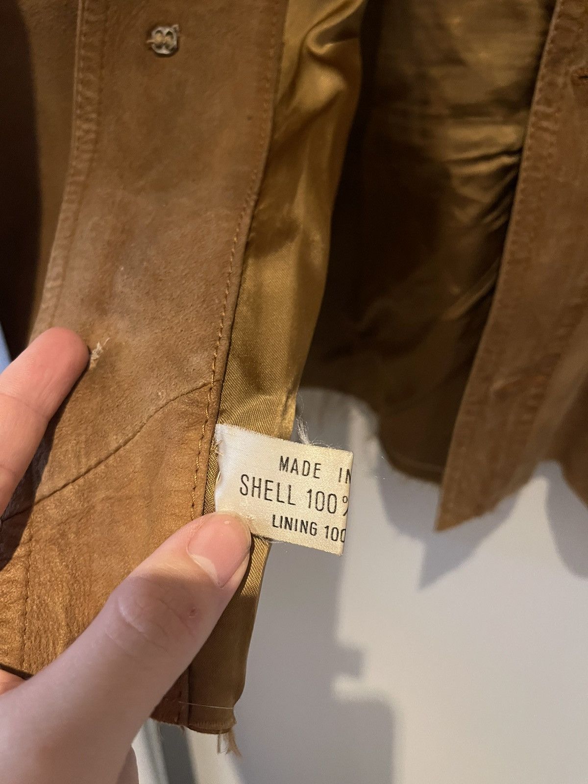 Vintage 70s camel suede casadesport cropped work jacket Size US L / EU 52-54 / 3 - 3 Thumbnail