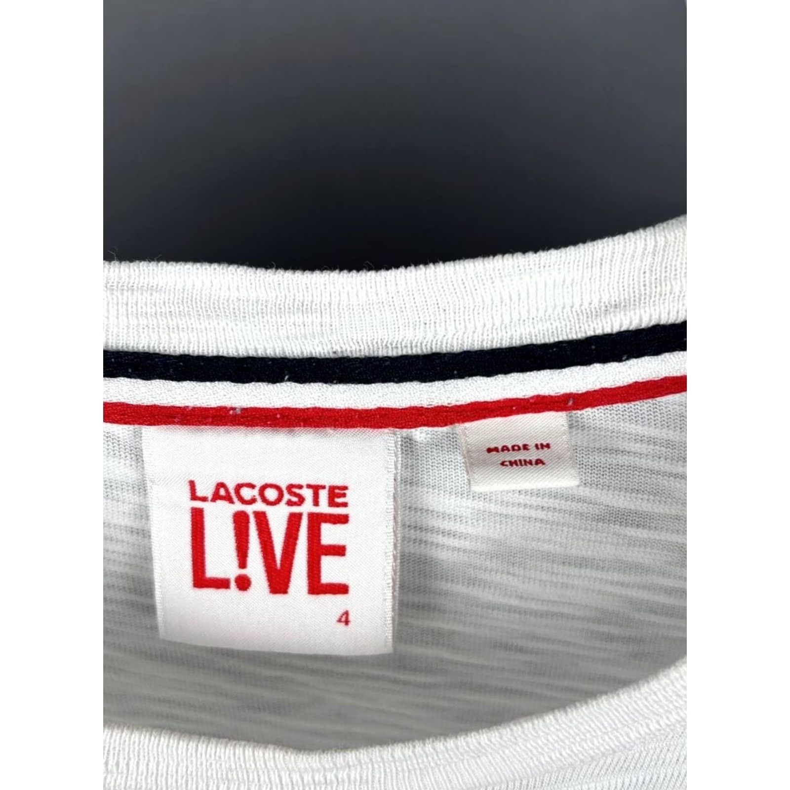 Lacoste Lacoste Live Shirt Size 4 Gray Crew Neck Front Pocket Size US S / EU 44-46 / 1 - 6 Thumbnail