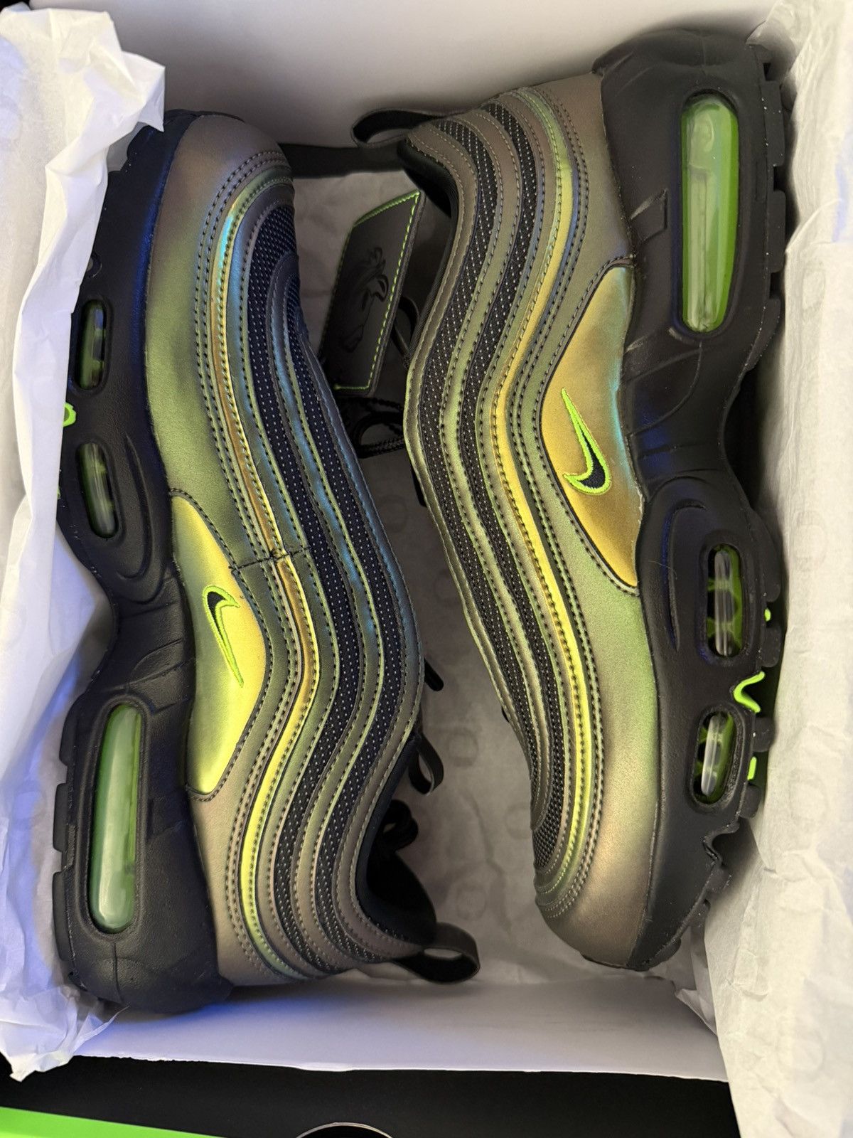 Nike Nike Air Max 95/97 'University of Oregon - Storm' PE Size US 9 / EU 42 - 2 Thumbnail