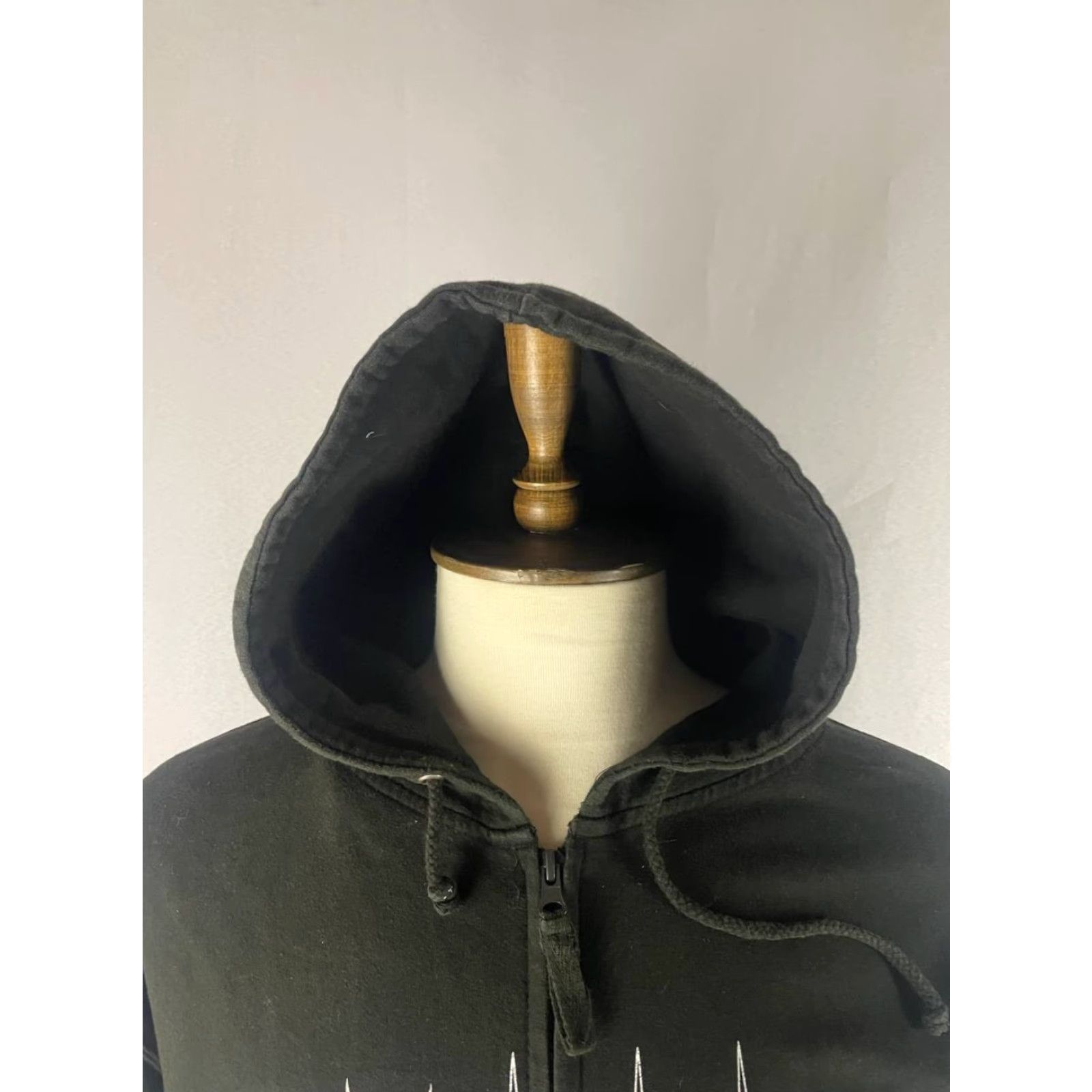 Vintage All We Do Is Hoodie Mens XL Black Cotton Polyester Fleece Full Zipper Pockets Logo Zipper Vintage No Size US XL / EU 56 / 4 - 6 Thumbnail