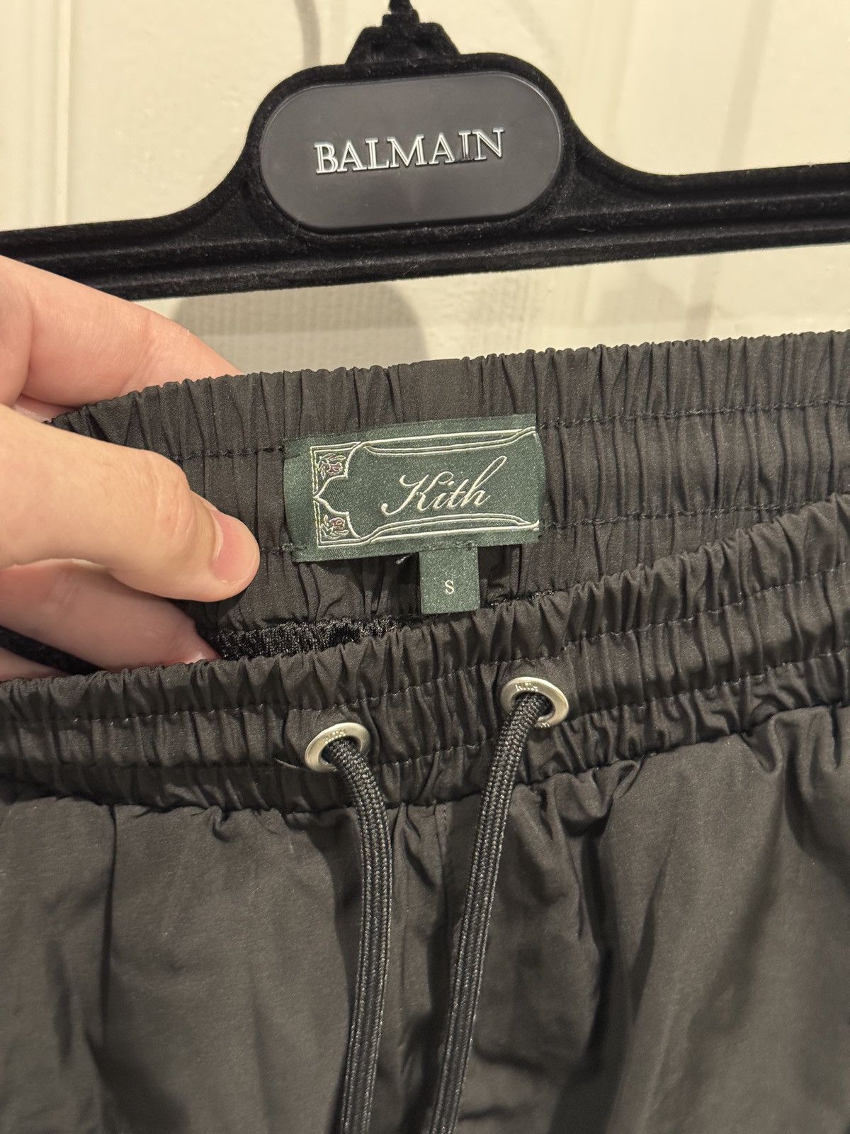 Kith Kith Black Nylon Script Active Shorts Size S (fits 28-32) Size US 30 / EU 46 - 7 Thumbnail