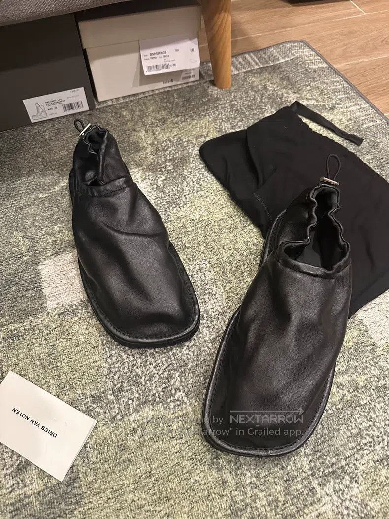 Dries Van Noten Dries Van Noten Lambskin Square Toe Slippers Size US 10 / EU 43 - 1 Thumbnail