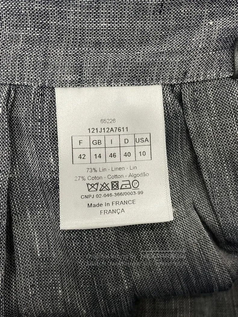 Dior Dior Grey linen skirt Size 27" / US 4 / IT 40 - 4 Thumbnail