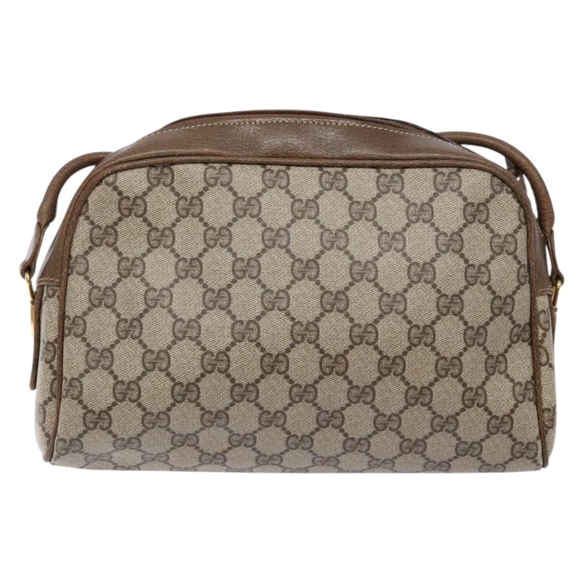 Gucci GUCCI GG Supreme Web Sherry Line Shoulder Bag Pvc Beige Gold Size ONE SIZE - 3 Thumbnail