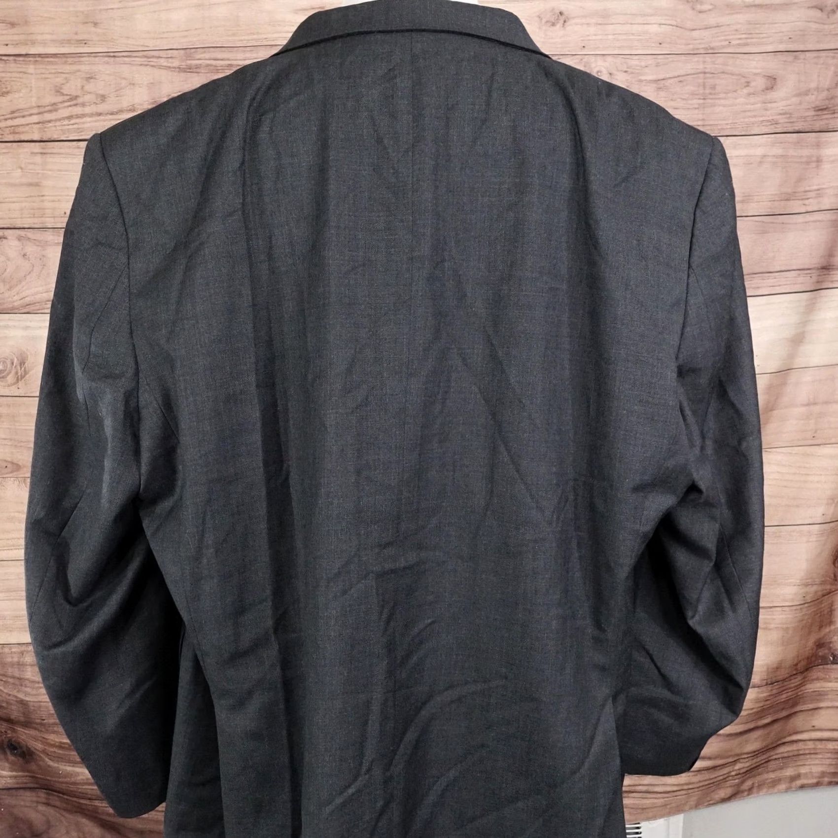 Michael Kors Michael Kors Mens Jacket 52R Gray Wool Polyester 2 Button Notch Lapel Size US L / EU 52-54 / 3 - 4 Thumbnail