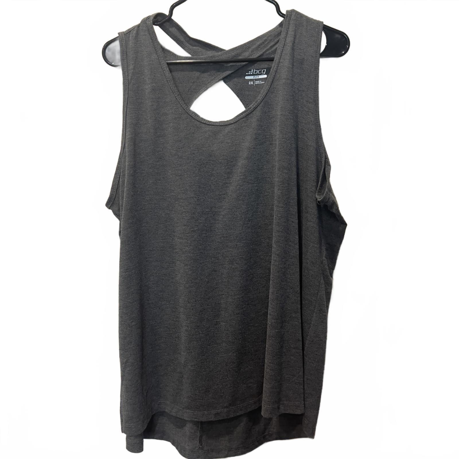 Other BCG Plus Women's Activewear Tank Top, Size 2X, Gray Size ONE SIZE - 2 Thumbnail
