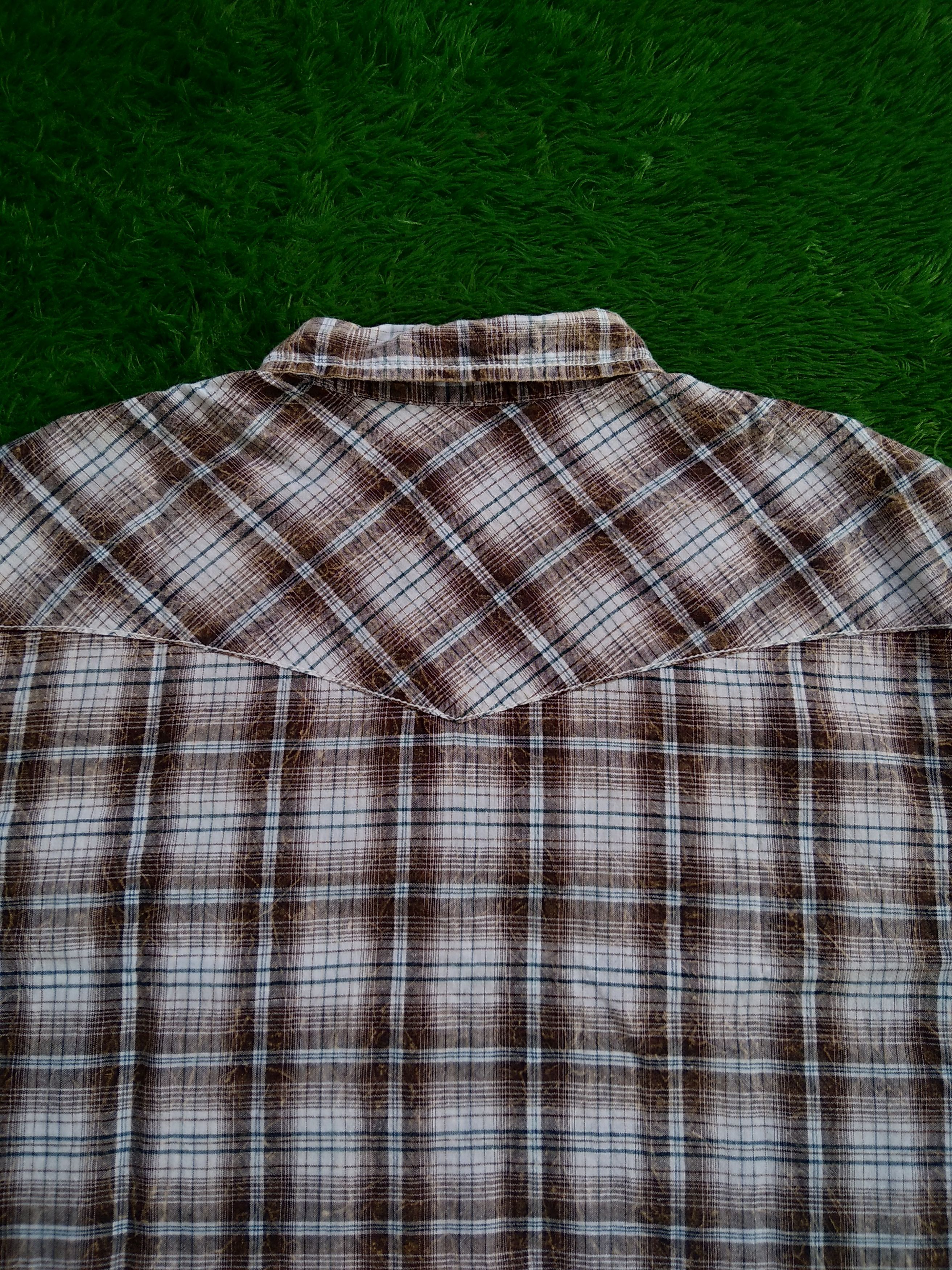 14th Addiction × If Six Was Nine × Vintage VTG 90s Boonpal Western Plaid Flannel Strom Fadded Shirt Size US L / EU 52-54 / 3 - 7 Thumbnail