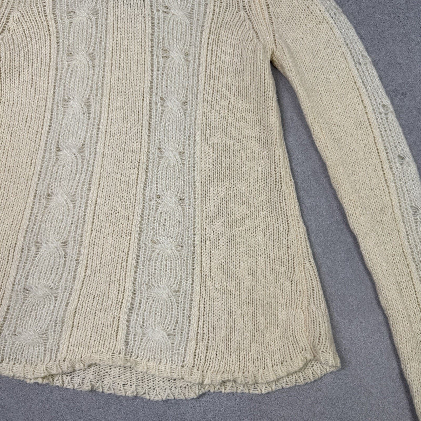 Armani Armani Jeans Women Sweater Milk Beige Size US 4 IT 38 Wool Size XS / US 0-2 / IT 36-38 - 10 Thumbnail