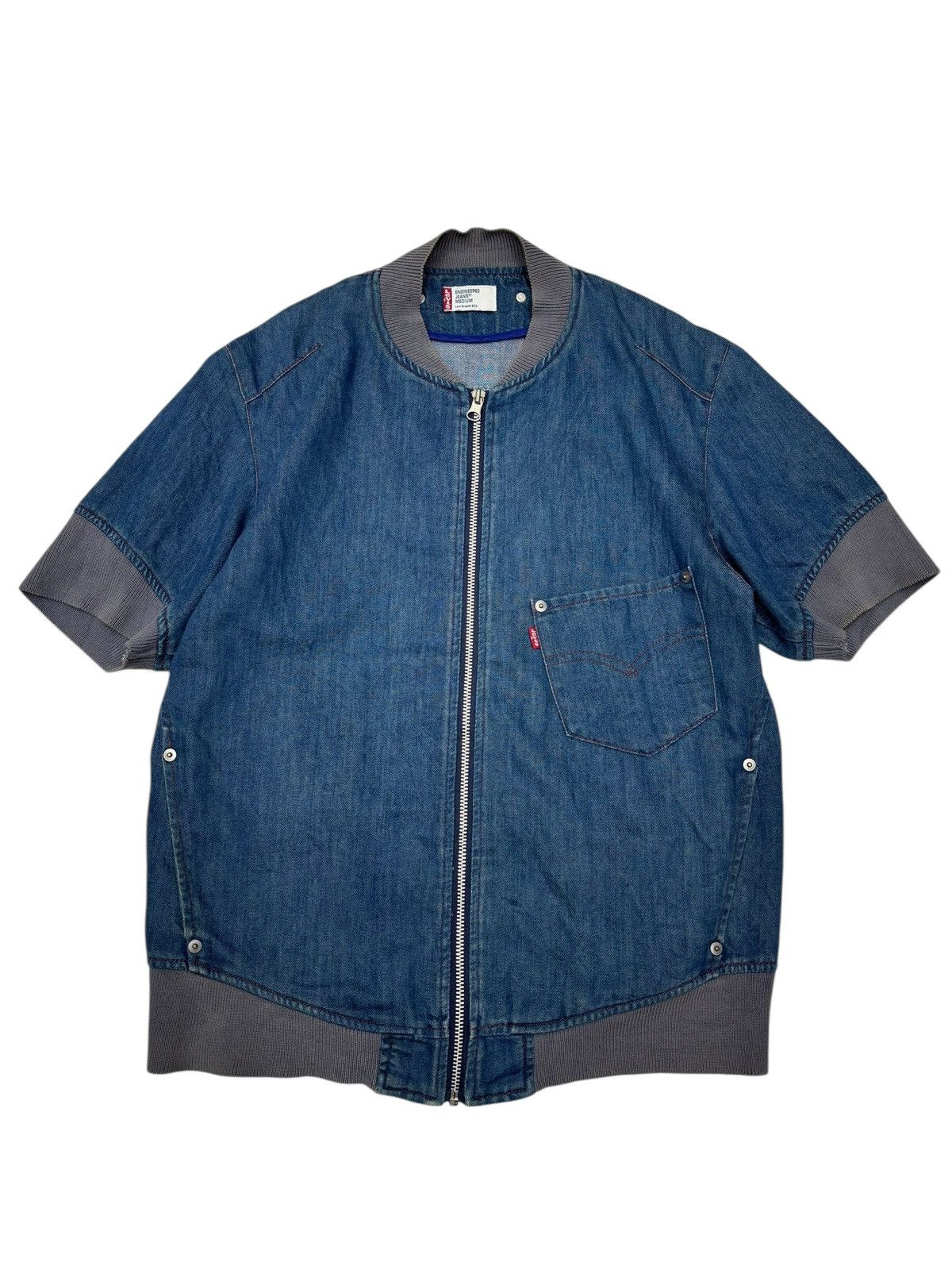 Levi's LEVIS ENGINEERED DENIM BLOUSON SHORT SLEEVE ZIP UP Size US M / EU 48-50 / 2 - 9 Thumbnail