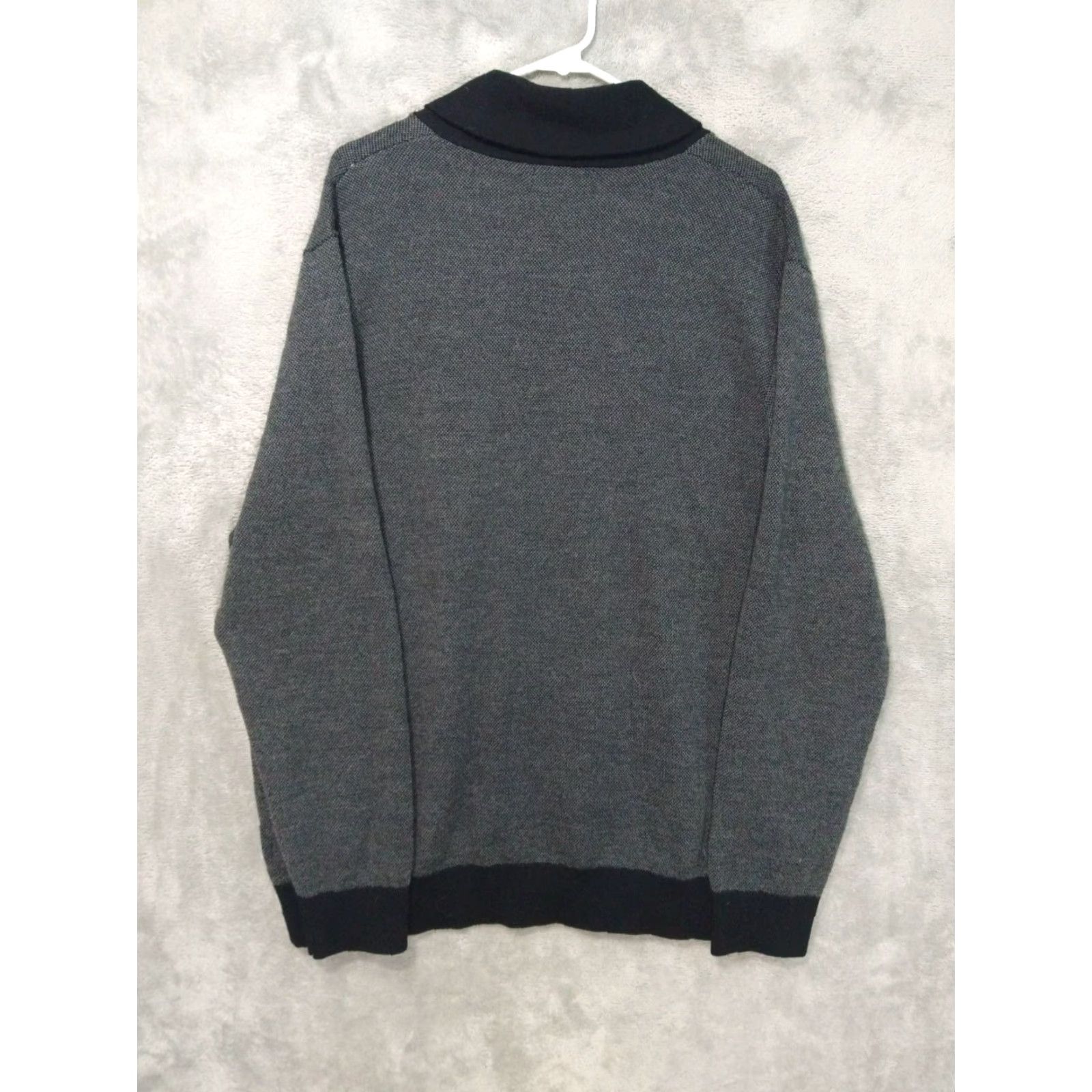 Banana Republic Banana Republic Mens Sweater 2XL Gray Merino Wool Blend Cowl Neck Pullover Size US XXL / EU 58 / 5 - 2 Thumbnail