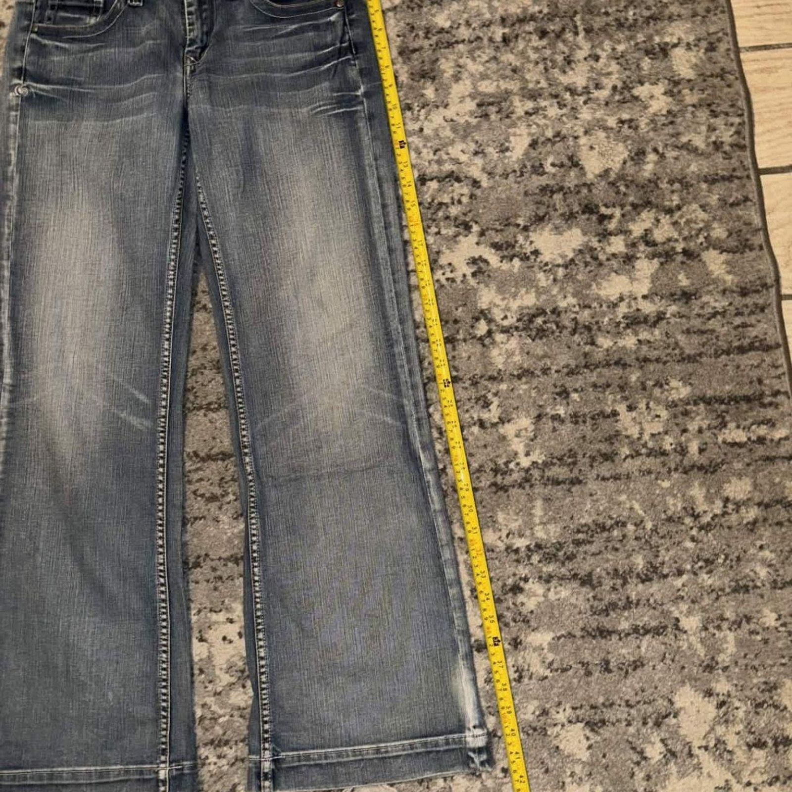 Vintage Y2K Adikto Wide Leg Flare Denim Jeans Size 29" - 6 Thumbnail