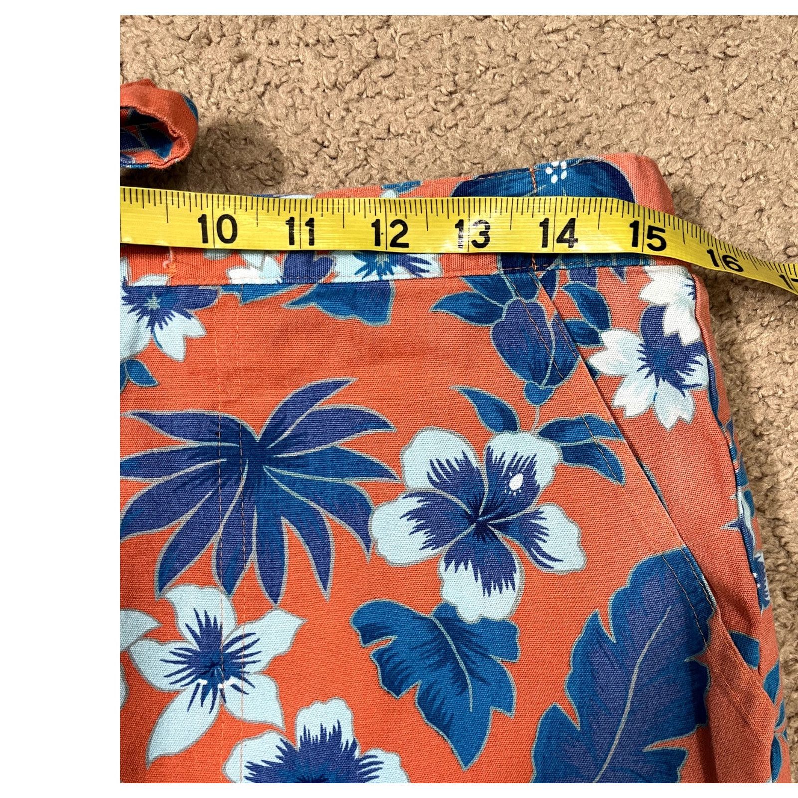 Vintage Vintage Women's Floral Sag Harbor Orange Skort 12 Size 34" / US 12 / IT 48 - 4 Thumbnail
