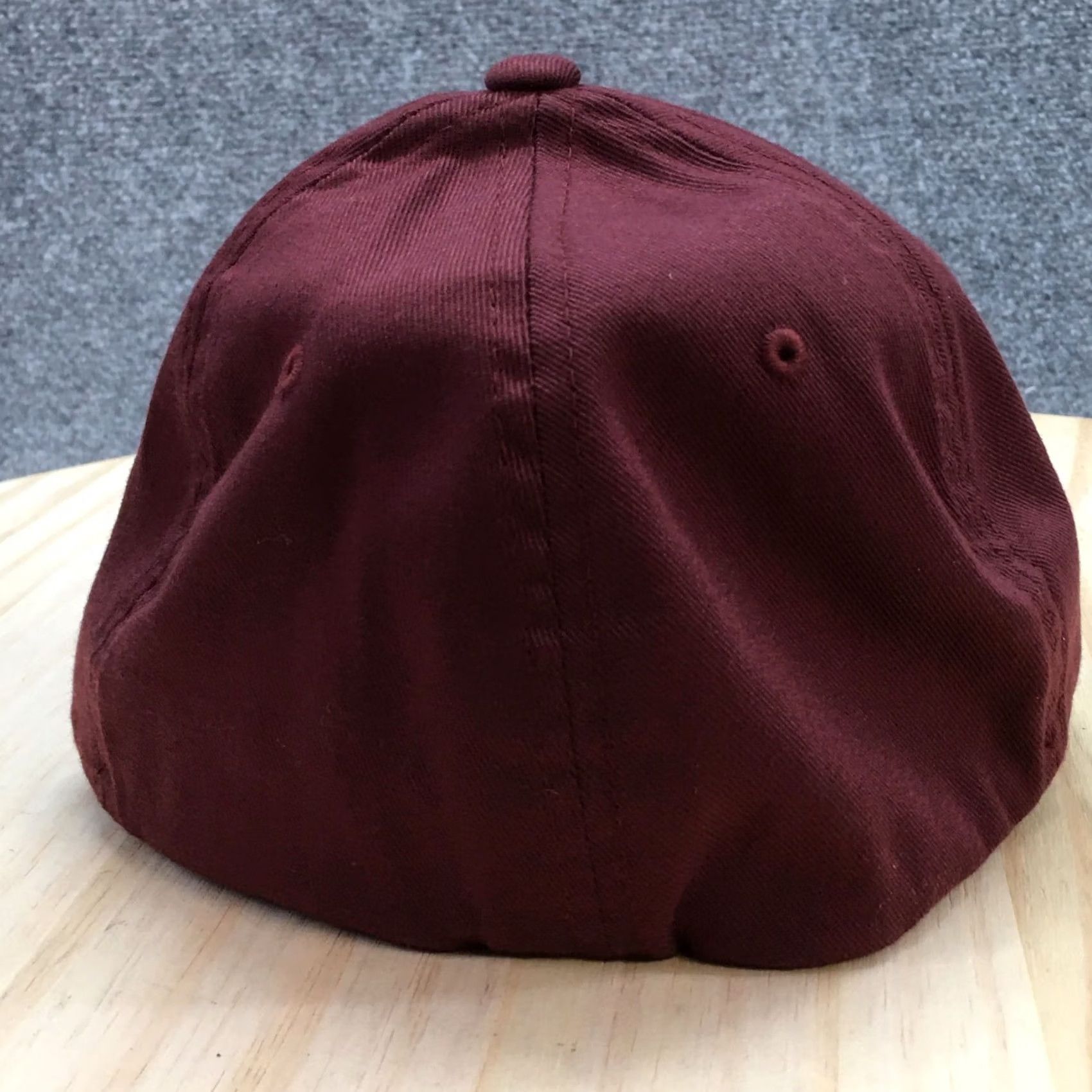 Vintage Green Valley Harvest Flat Cap Mens L XL Maroon Flexfit Yupoong Size ONE SIZE - 6 Thumbnail