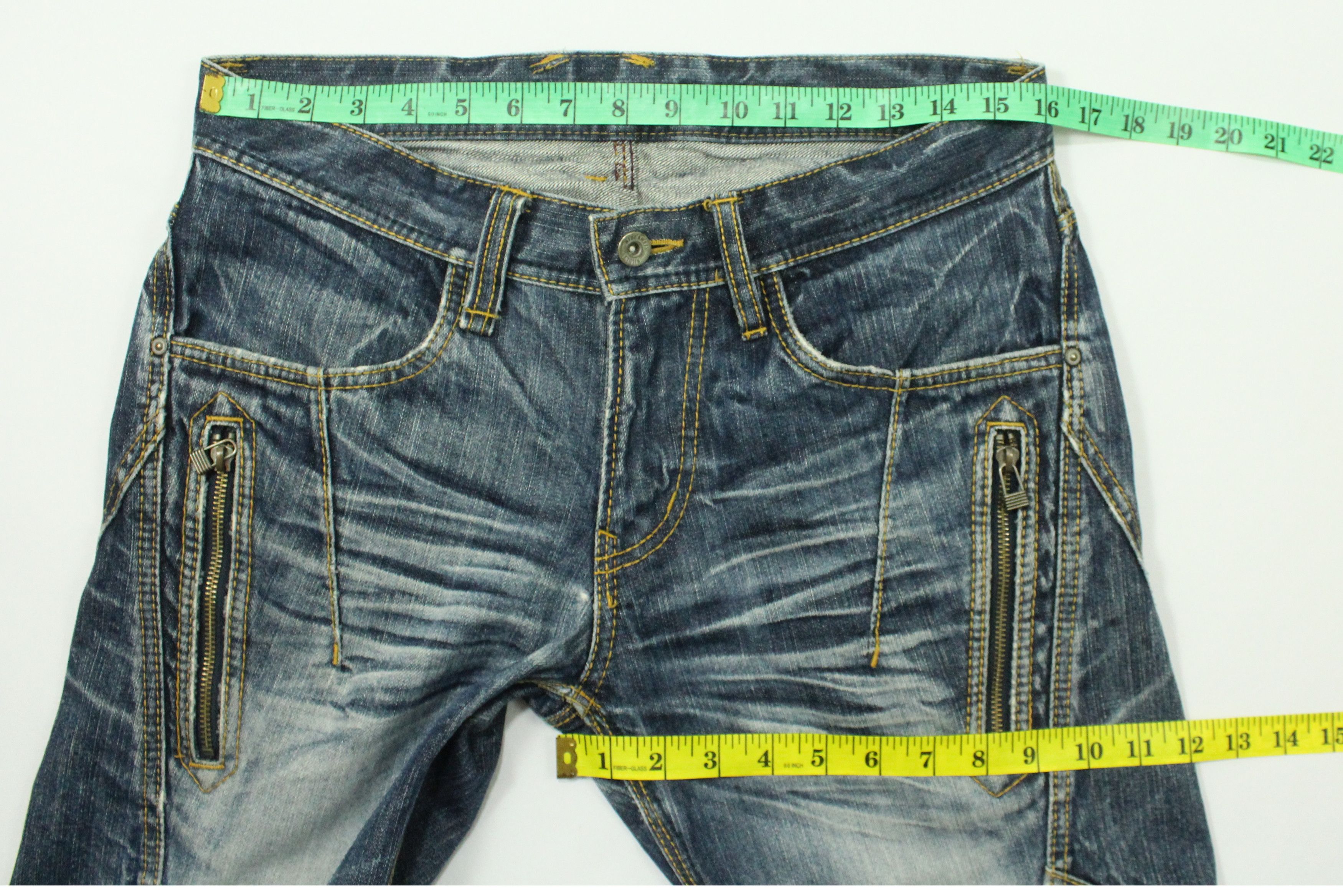 Matsuda Flared NICOLE HIDEAWAYS Denim Distressed kAPITAL LGB Style Size US 32 / EU 48 - 22 Thumbnail