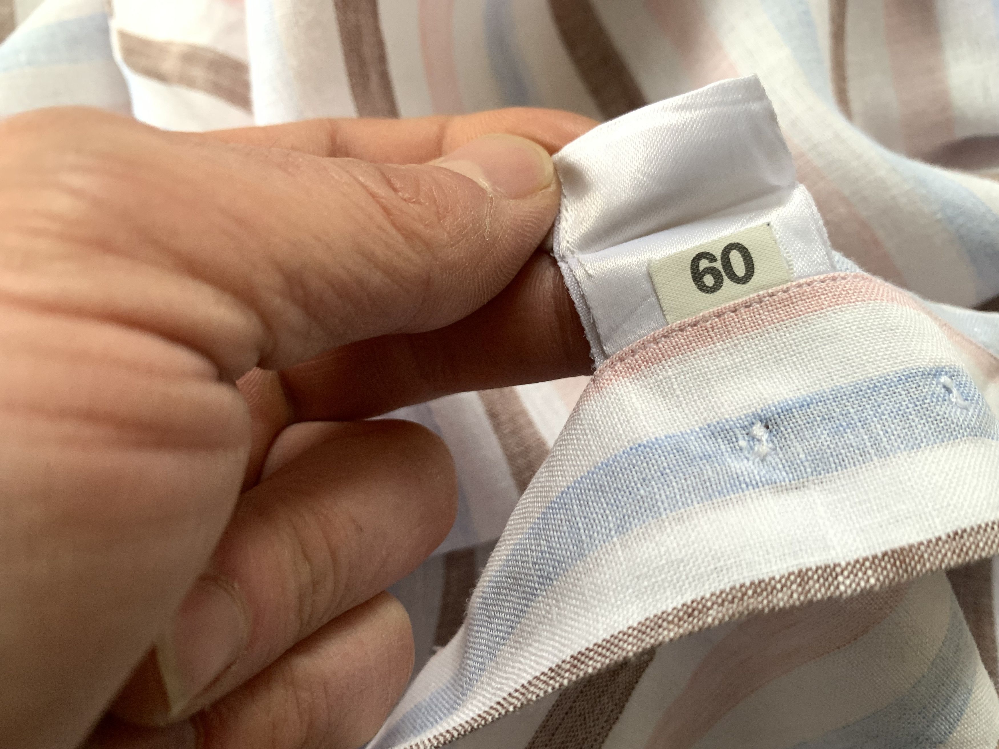 Hugo Boss Robert Friedman Linen Stripe Long Sleeve Shirt Size US L / EU 52-54 / 3 - 6 Thumbnail