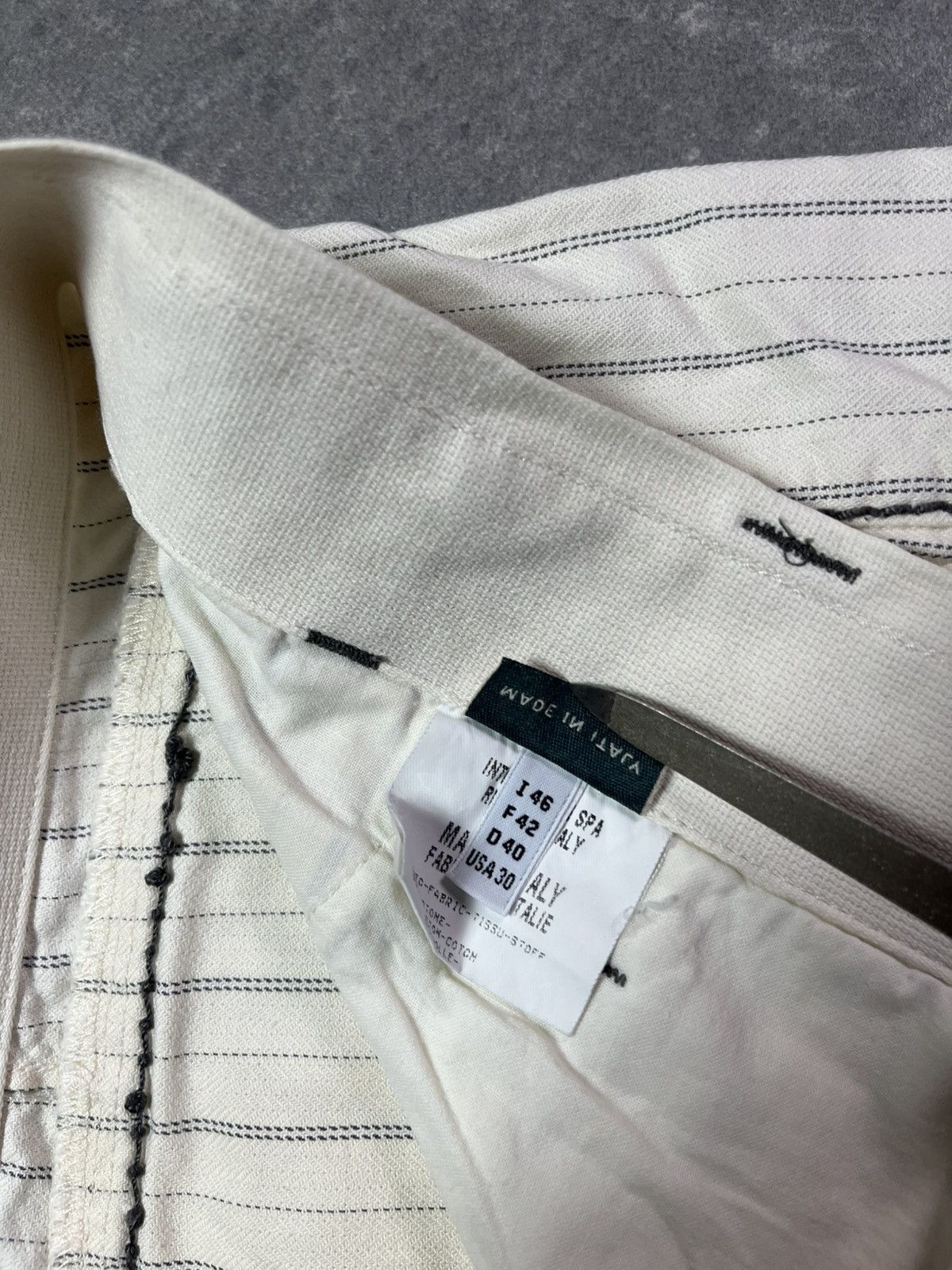 Marithe + Francois Girbaud 00s Marithe + Francois Girbaud Striped Loose Shorts 30 Size 30" / US 8 / IT 44 - 10 Thumbnail